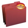 Smead Pressboard Folder, 1/3-Cut Tab, Maroon, PK100 13084